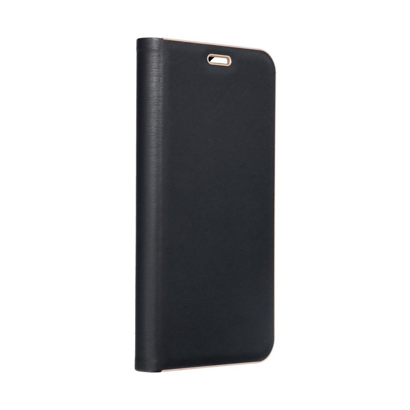 XIAOMI Redmi 12C Wallet Cases LUNA Book Gold Elegant  Black 