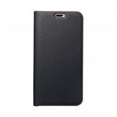 XIAOMI Redmi 12C Wallet Cases LUNA Book Gold Elegant  Black 