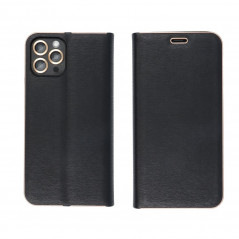 XIAOMI Redmi 12C Wallet Cases LUNA Book Gold Elegant  Black 