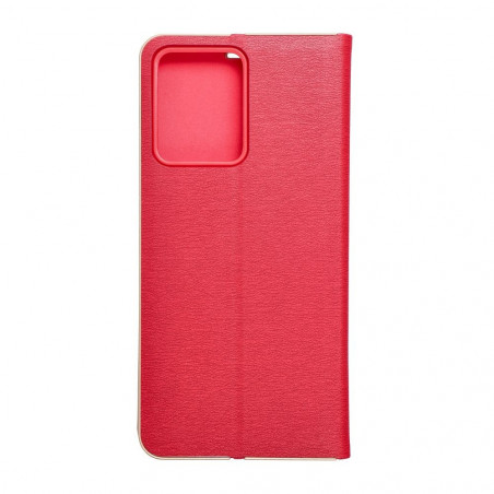 XIAOMI Redmi Note 12 4G Wallet Cases LUNA Book Gold Elegant  Red 