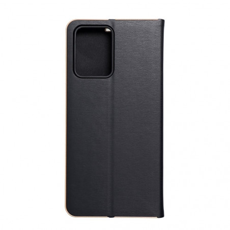 XIAOMI Redmi Note 12 5G Wallet Cases LUNA Book Gold Elegant  Black