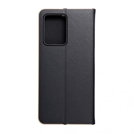 XIAOMI Redmi Note 12 Pro Plus 5G Wallet Cases LUNA Book Gold Elegant  Black 