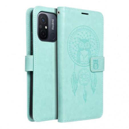 XIAOMI Redmi 12C Wallet Cases MEZZO Book Dreamcatcher  Green 