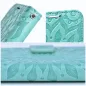 XIAOMI Redmi 12C Wallet Cases MEZZO Book Mandala  Green 