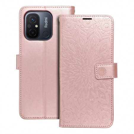 XIAOMI Redmi 12C Wallet Cases MEZZO Book Mandala  Rose gold 