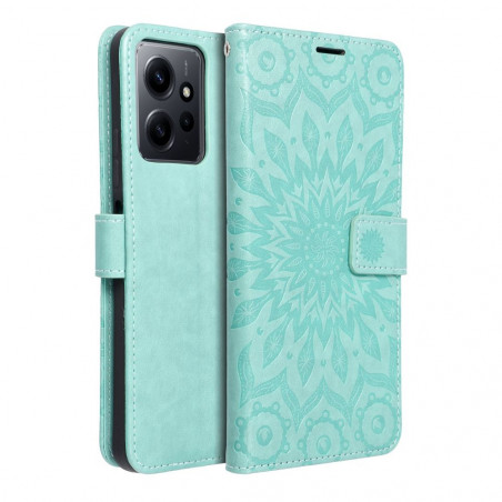 XIAOMI Redmi Note 12 4G Wallet Cases MEZZO Book Mandala  Green 