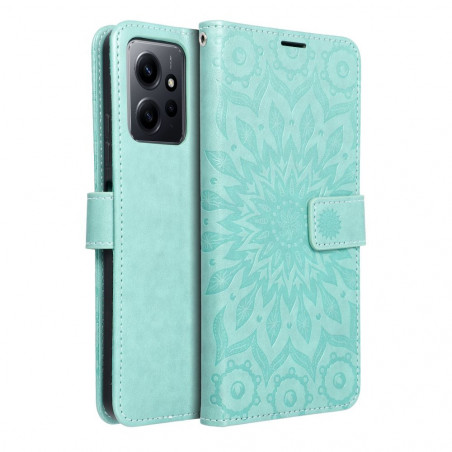 XIAOMI Redmi Note 12 5G Wallet Cases MEZZO Book Mandala  Green 