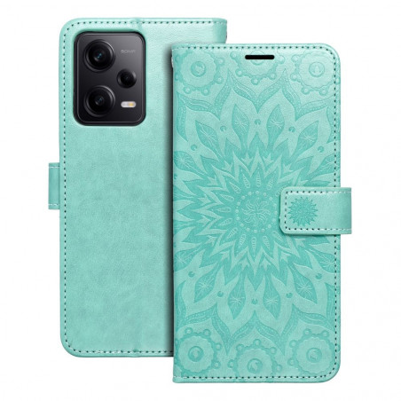 XIAOMI Redmi Note 12 Pro 5G Wallet Cases MEZZO Book Mandala  Green