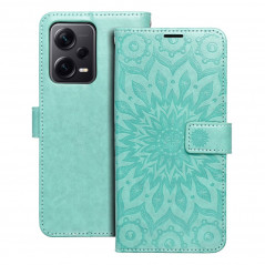 XIAOMI Redmi Note 12 Pro Plus 5G Wallet Cases MEZZO Book Mandala  Green