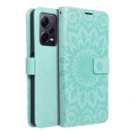 XIAOMI Redmi Note 12 Pro Plus 5G Wallet Cases MEZZO Book Mandala  Green 