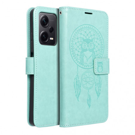 XIAOMI Redmi Note 12 Pro Plus 5G Wallet Cases MEZZO Book Dreamcatcher  Green 