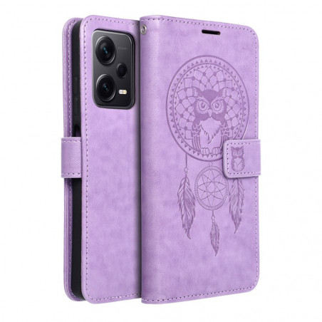 XIAOMI Redmi Note 12 Pro Plus 5G Wallet Cases MEZZO Book Dreamcatcher  Purple 