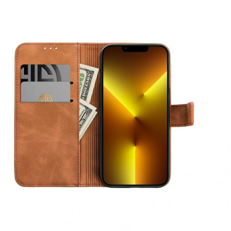 XIAOMI Redmi 12C Wallet Cases TENDER Book Brown 