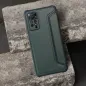 XIAOMI Redmi Note 12 Pro 5G Wallet Cases Razor Book Carbon Fibre, Carbon pattern  Dark green 