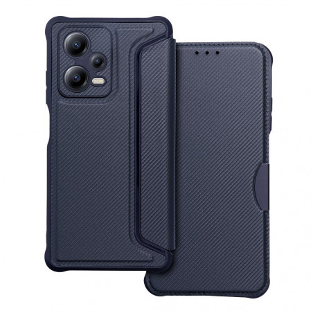 XIAOMI Redmi Note 12 Pro Plus 5G Wallet Cases Razor Book Carbon Fibre, Carbon pattern  Blue 