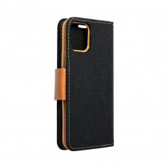 XIAOMI Redmi Note 12 4G Wallet Cases CANVAS Book Black 