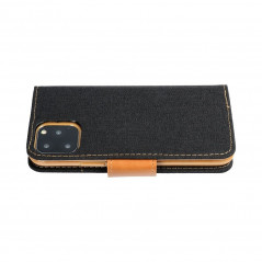 XIAOMI Redmi Note 12 4G Wallet Cases CANVAS Book Black 