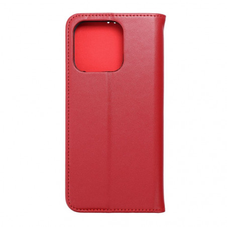 XIAOMI Redmi 12C Wallet Cases Leather case SMART PRO Elegant  Claret 