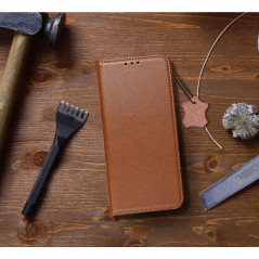 XIAOMI Redmi 12C Wallet Cases Leather case SMART PRO Elegant  Brown 