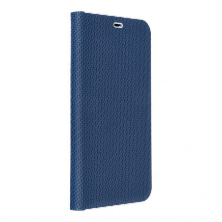 XIAOMI 13 Lite Wallet Cases LUNA Book Carbon Carbon Fibre, Elegant  Blue