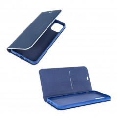 XIAOMI 13 Lite Wallet Cases LUNA Book Carbon Carbon Fibre, Elegant  Blue 