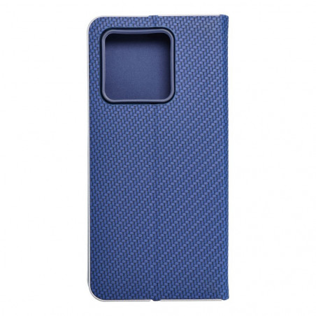 XIAOMI 13 Pro Wallet Cases LUNA Book Carbon Carbon Fibre, Elegant  Blue