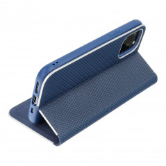 XIAOMI 13 Pro Wallet Cases LUNA Book Carbon Carbon Fibre, Elegant  Blue 