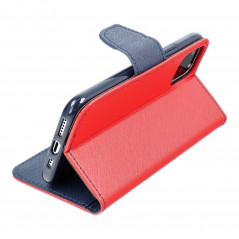 XIAOMI Redmi Note 12 4G Wallet Cases Fancy Book Red / Navy 