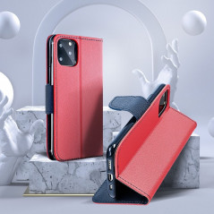 XIAOMI Redmi Note 12 4G Wallet Cases Fancy Book Red / Navy 