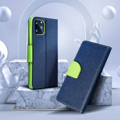 XIAOMI Redmi Note 12 Pro 5G Wallet Cases Fancy Book Navy / Lime 