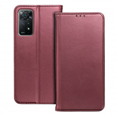 XIAOMI Redmi Note 12 5G Wallet Cases Smart Magneto book Burgundy 