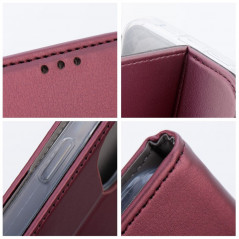 XIAOMI Redmi Note 12 Pro Plus 5G Wallet Cases Smart Magneto book Burgundy 