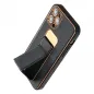 Apple iPhone 14 Case LEATHER Case Kickstand Black 