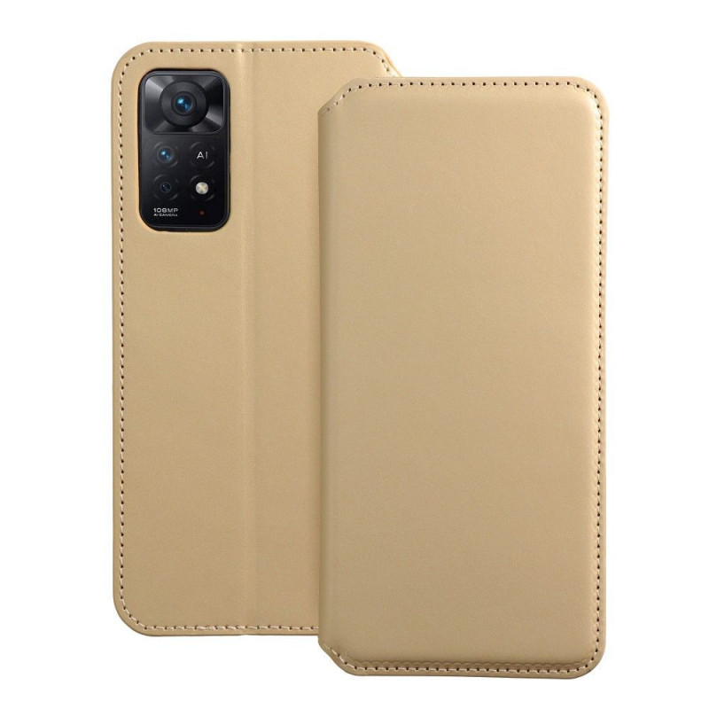 XIAOMI Redmi Note 11 Pro Wallet Cases Dual Pocket book Gold 