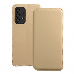 Samsung Galaxy A33 Wallet Cases Dual Pocket book Gold 