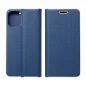 Apple iPhone 14 Pro Wallet Cases LUNA Book Carbon Carbon Fibre, Elegant  Blue 