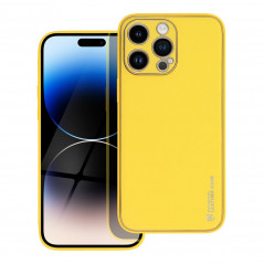 Apple iPhone 14 Pro Max Case Leather Yellow 