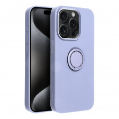 Apple iPhone 15 Pro Case Silicone ring Violet 