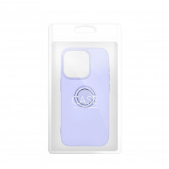 Apple iPhone 15 Pro Case Silicone ring Violet 