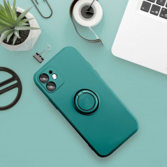 Apple iPhone 15 Case Silicone ring Green 