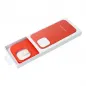 Apple iPhone 14 Plus Case Leather Mag Cover Elegant  MagSAFE  Red 