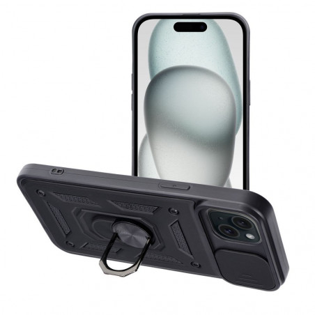 Apple iPhone 15 Plus Case Slide Armor Black