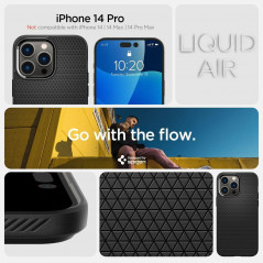 Apple iPhone 14 Pro Case Spigen  Liquid Air Matte black 