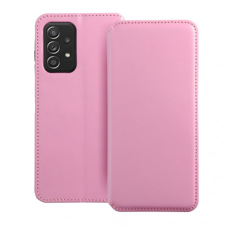 Samsung Galaxy A52 5G Wallet Cases Dual Pocket book Light pink 