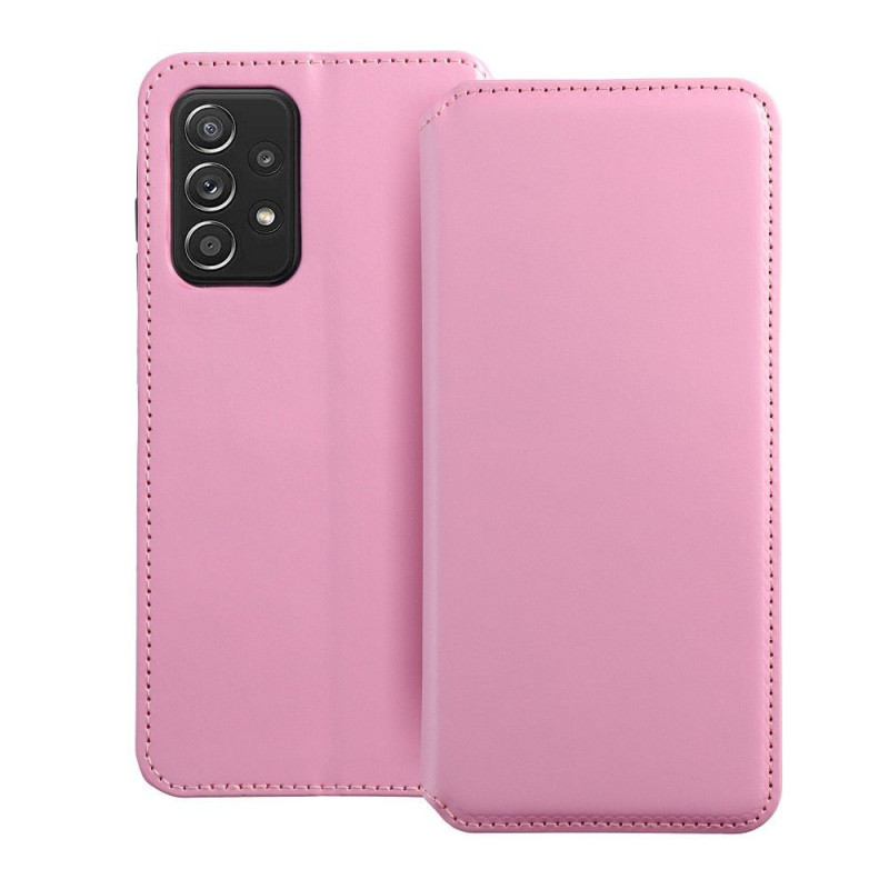 Samsung Galaxy A52s 5G Wallet Cases Dual Pocket book Light pink 