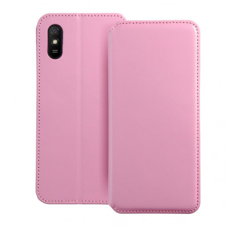 XIAOMI Redmi 9C NFC Wallet Cases Dual Pocket book Light pink 