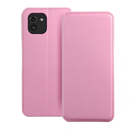 Samsung Galaxy A03 Wallet Cases Dual Pocket book Light pink 