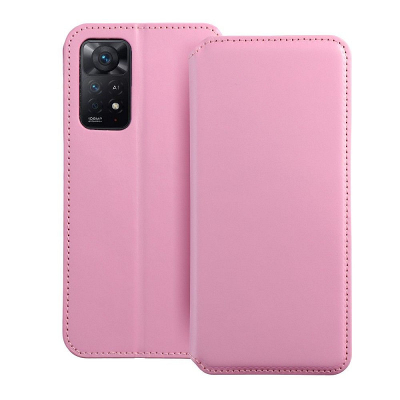 XIAOMI Redmi Note 11 Pro Wallet Cases Dual Pocket book Light pink 