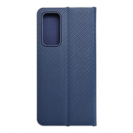 XIAOMI 12 Lite Wallet Cases LUNA Book Carbon Carbon Fibre, Elegant  Blue