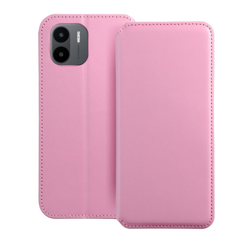 XIAOMI Redmi A1 Wallet Cases Dual Pocket book Light pink 